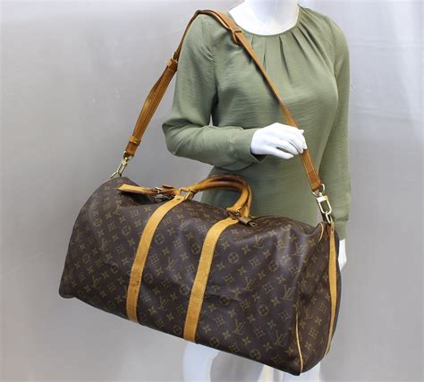 louis vuitton keepall bandouliere 55 dimensions|louis vuitton keepall 55 size.